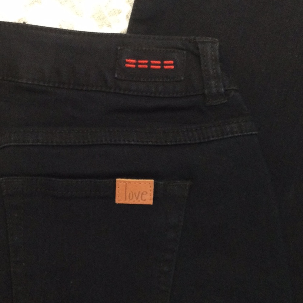 Peace Love World black denim button leg flared jeans. Nice nearly new - Picture 7 of 16